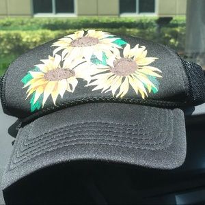 Sunflower trucker hat